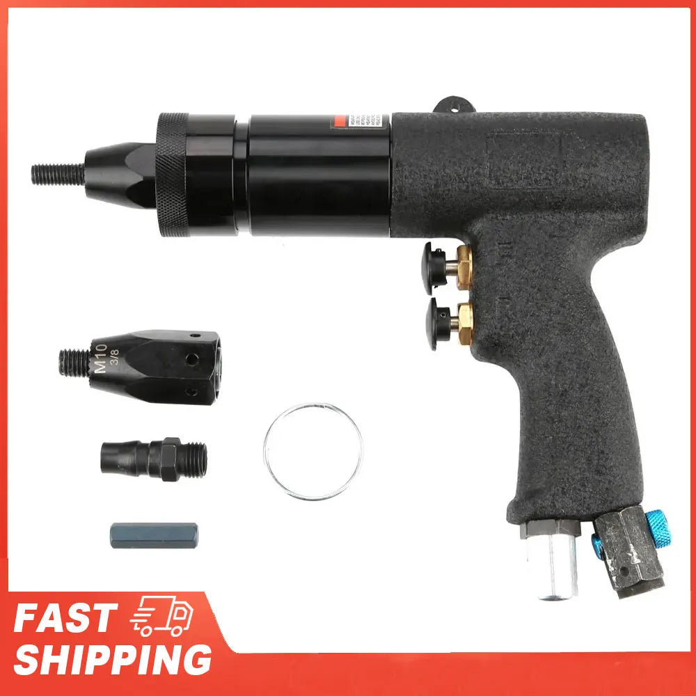 Pneumatic Riveting Gun Air Rivet Automatic Riveter Nut Tools Metal
