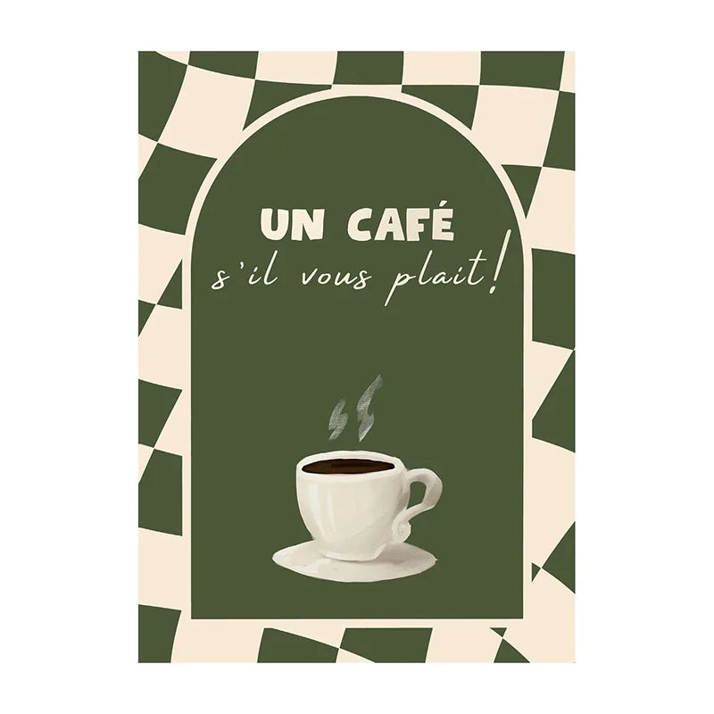 Funny Coffee Diver Canvas Wall Art | Kitchen Decor Print
