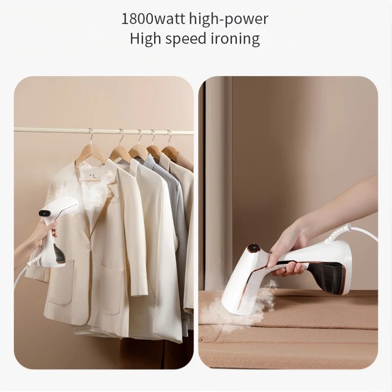 HOMEFISH 2025 Touchscreen Heatproof Handheld Hanging Steam Iron Mini Vertical Iron Brush Peaceful Pleasures Health and Wellness