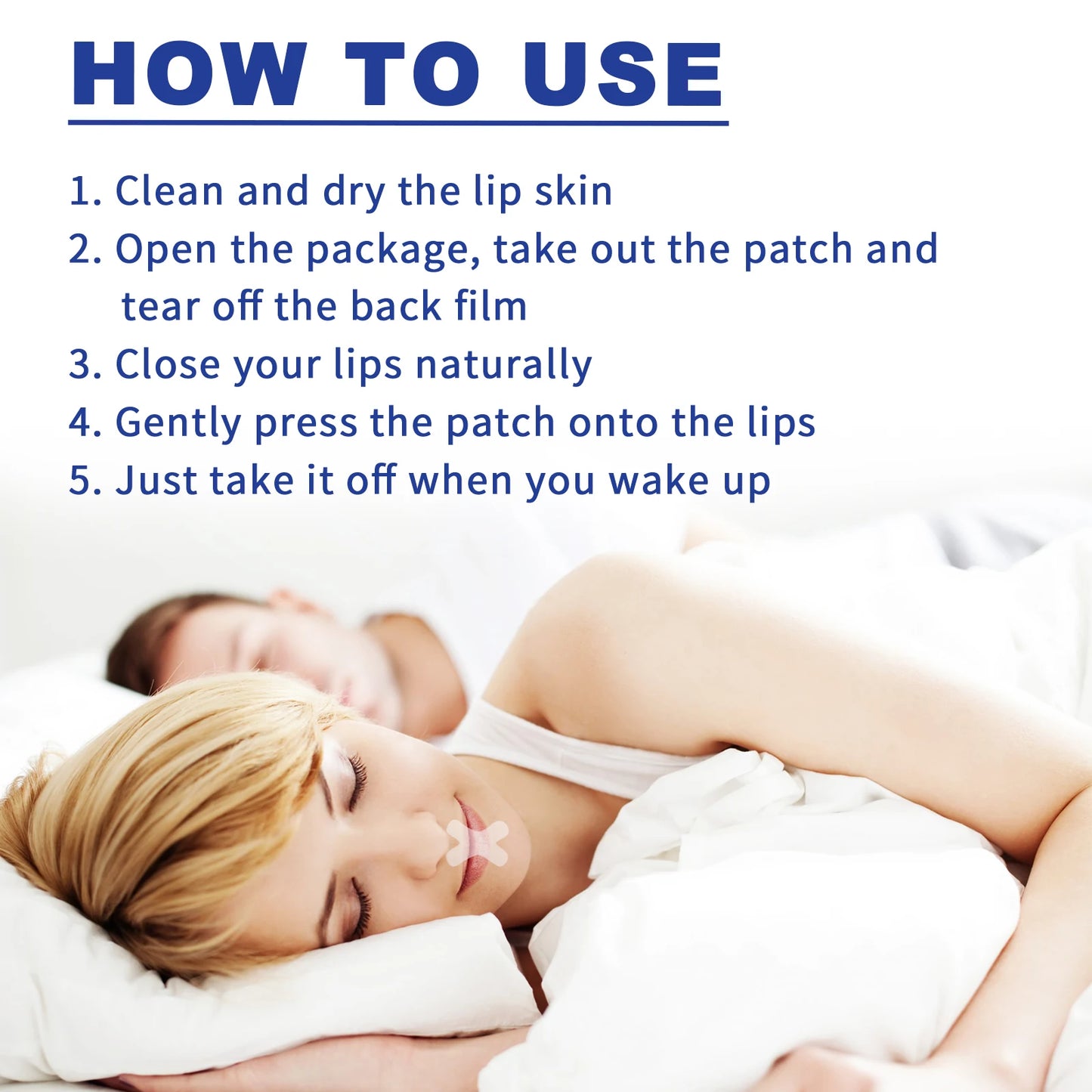 Eelhoe Anti-Snoring Mouth Tape 120pcs | Stop Snoring & Dry Mouth Anti-Snoring Mouth Tape Peaceful Pleasures Health and Wellness