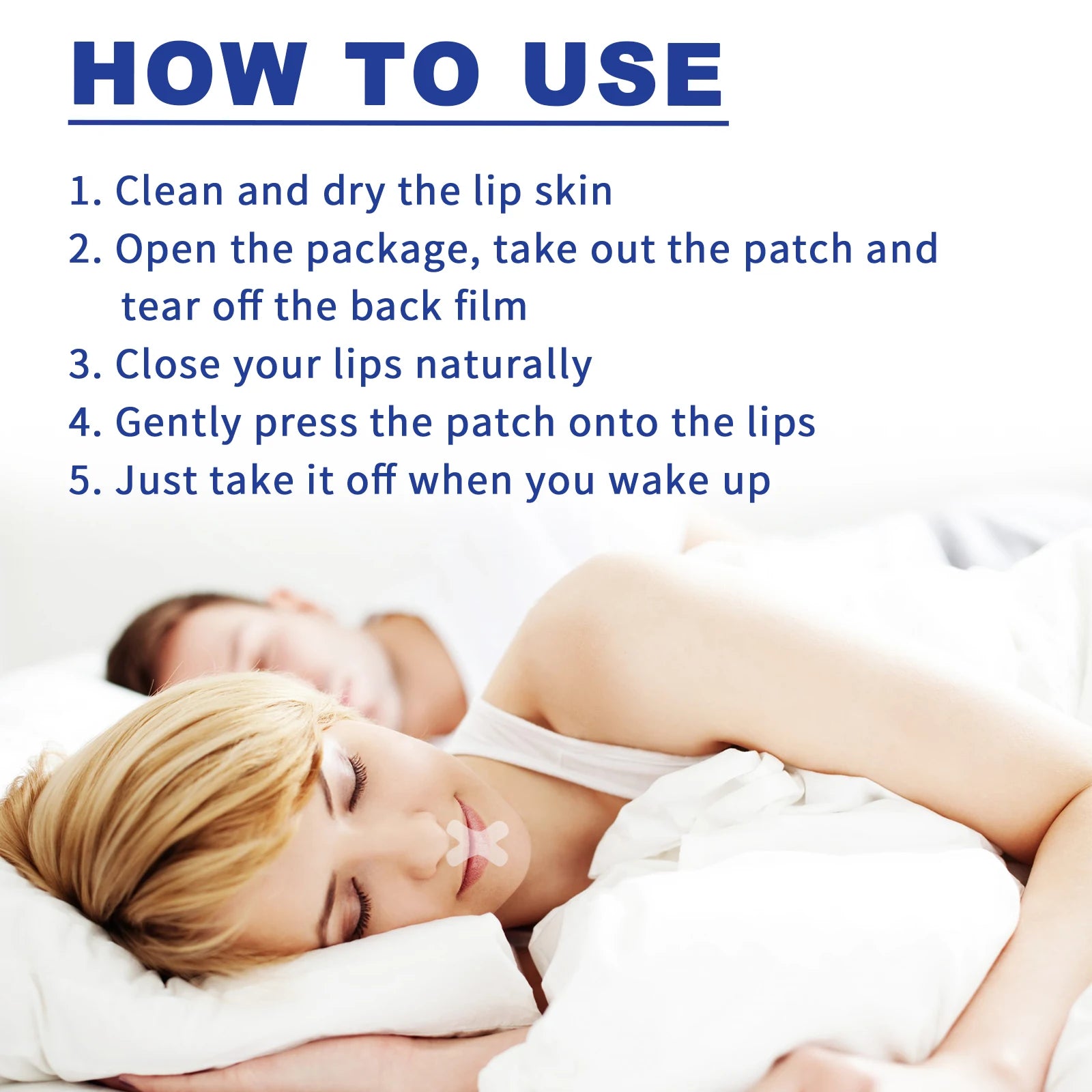Eelhoe Anti-Snoring Mouth Tape 120pcs | Stop Snoring & Dry Mouth Anti-Snoring Mouth Tape Peaceful Pleasures Health and Wellness