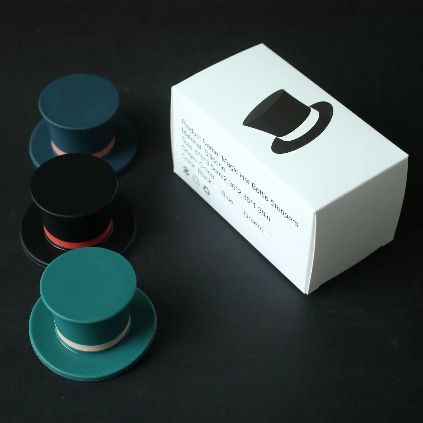 Magic Hat Silicone Wine Bottle Stopper | Top Hat Design