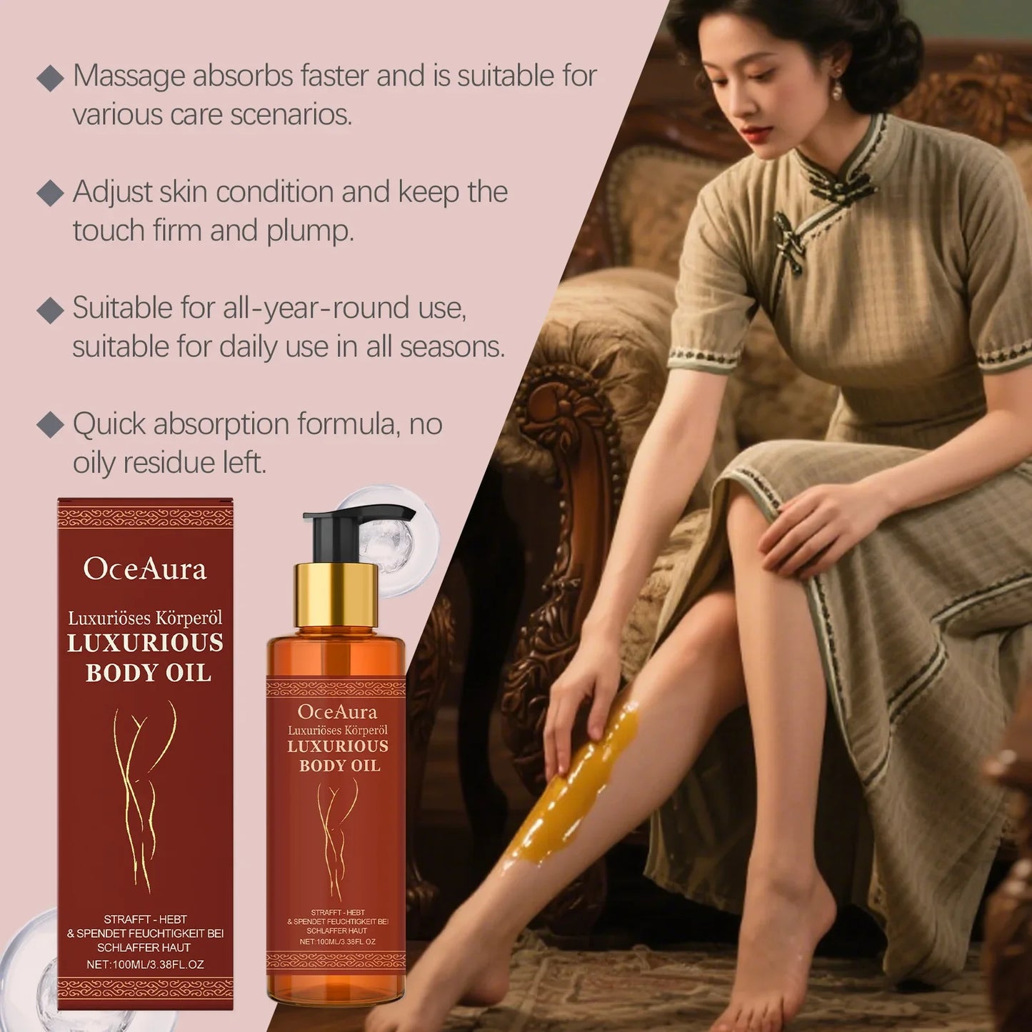 OceAura Firming Body Oil – Tone, Tighten & Smooth 100ml