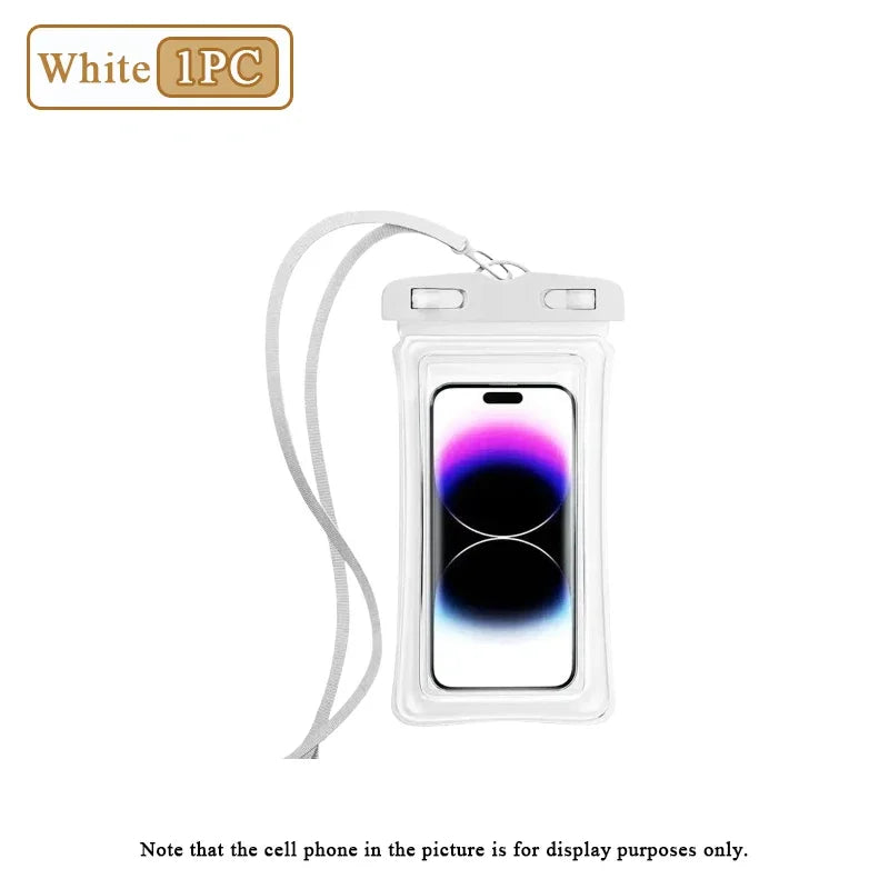 Waterproof Phone Pouch – Air Cushion Float & Touch Screen | 1–20 Pack