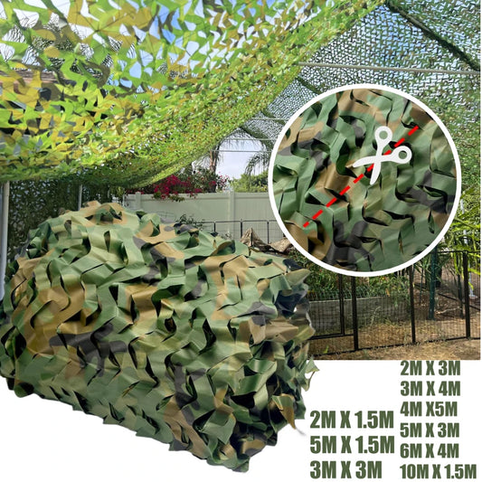 Woodland Camo Netting Bulk Roll – Hunting Blind & Sunshade Net Camouflage Netting Peaceful Pleasures Health and Wellness