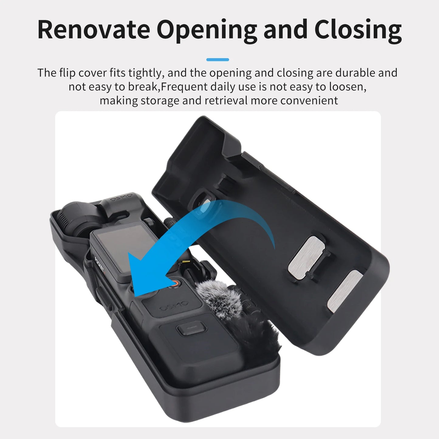 Flip-Top Design Dedicated Storage And Protective Case For DJI Pocket 4 Large-Capacity Portable Shock- And Scratch-Resistant Peaceful Pleasures Health and Wellness