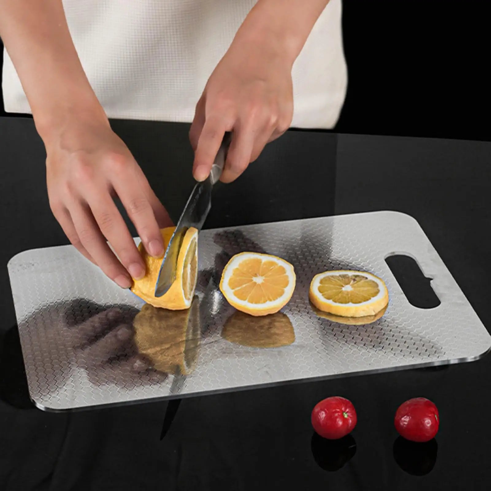 Double-Sided Stainless Steel Cutting Board | Dishwasher Safe Stainless Steel Cutting Board Peaceful Pleasures Health and Wellness