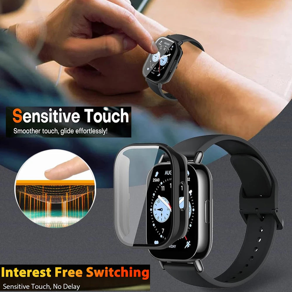 Redmi Watch 5 Active/Lite Case – Tempered Glass + TPU Cover