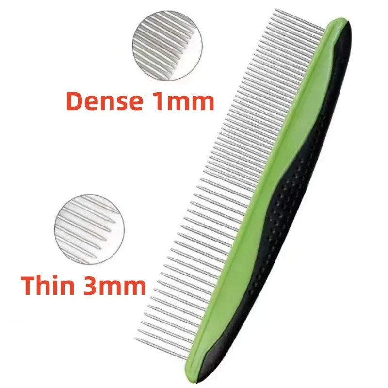 Stainless Steel Dog & Cat Grooming Comb | Detangling Massage Pet Grooming Comb Peaceful Pleasures Health and Wellness