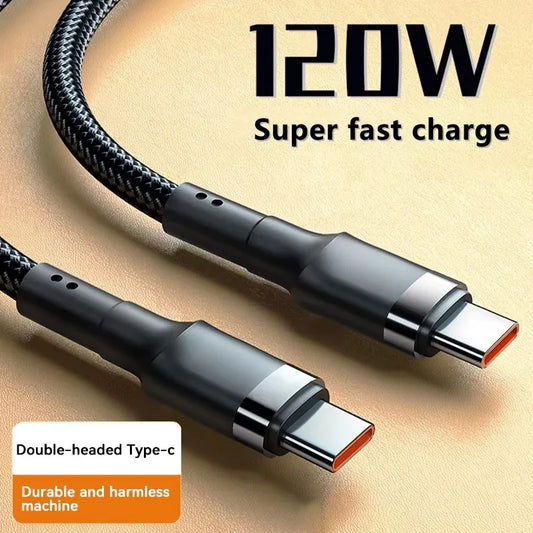 120W Fast Charge Cable PD Quick Charging High Quality USB C TO USB Type C Cable For iPhone Xiaomi 17 Plus Pro Max Samsung S24 Peaceful Pleasures Health and Wellness