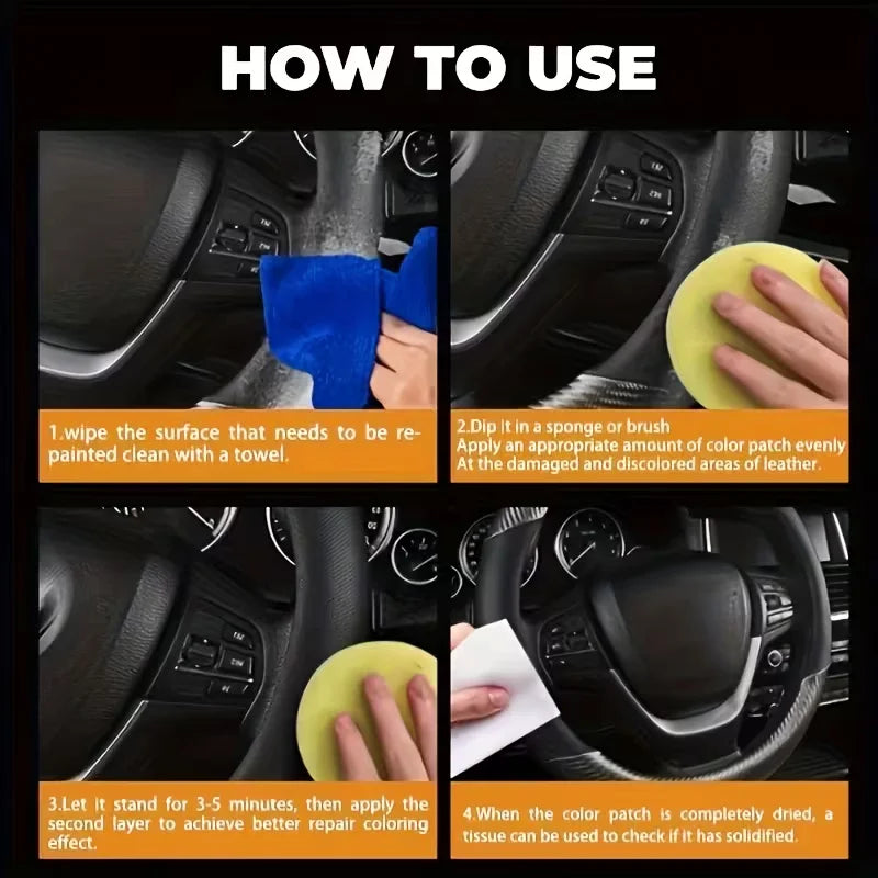 Black Gloss Plastic Polish Paste – Car Interior & Steering Wheel