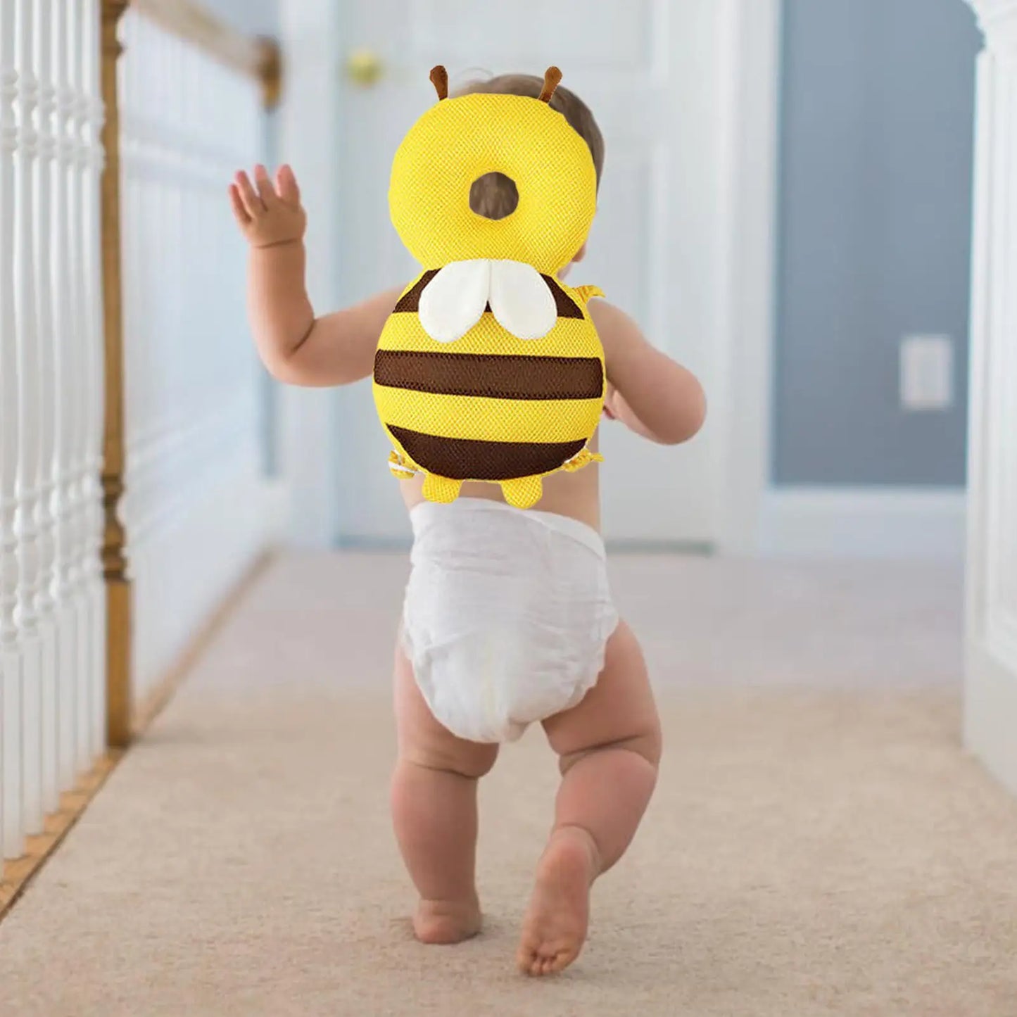 Bee Baby Head Protector Backpack | Toddler Safety Cushion