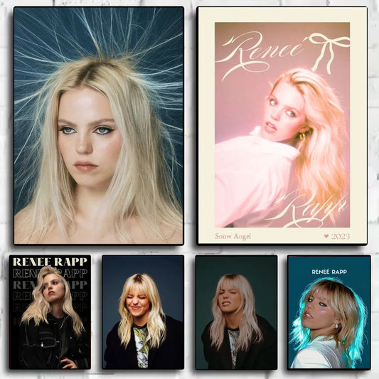 Pop Singer Actor Renee Rapp Poster HD art sticky wall waterproof home living room bedroom bar aesthetic decoration Peaceful Pleasures Health and Wellness
