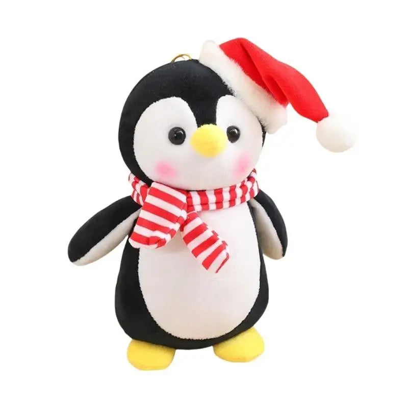 Christmas Plush Bear Toy – Embroidered, 20cm | Holiday Gift