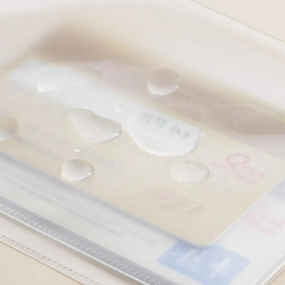 Protective Bags Organizer Sleeve Waterproof Case Travel ID Card Protective Case Passport Case Holder Transparent Peaceful Pleasures Health and Wellness