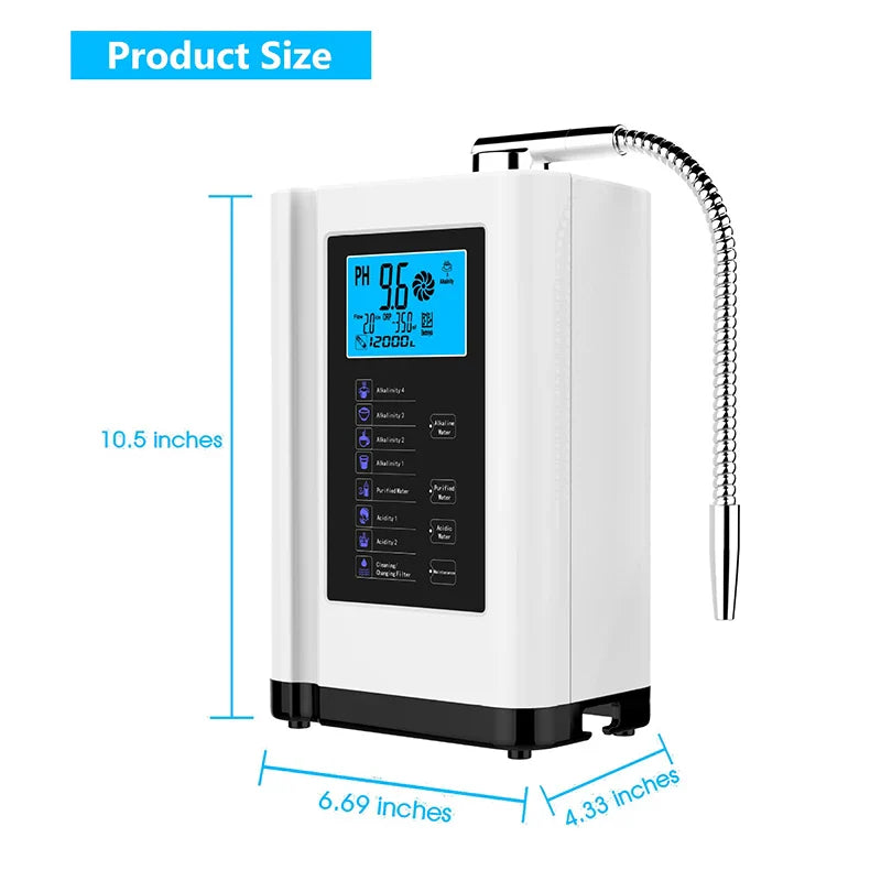 Alkaline Water Ionizer Hydrogen Generator | EHM-729 Wall Mount