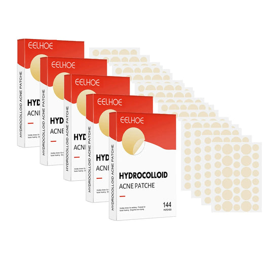 144pcs Face Acne Patch Invisible Skin Care Pimple Acne Patches Anti-inflammatory Healing Absorbing Spot Sticker Covering Acne Peaceful Pleasures Health and Wellness 5pcs