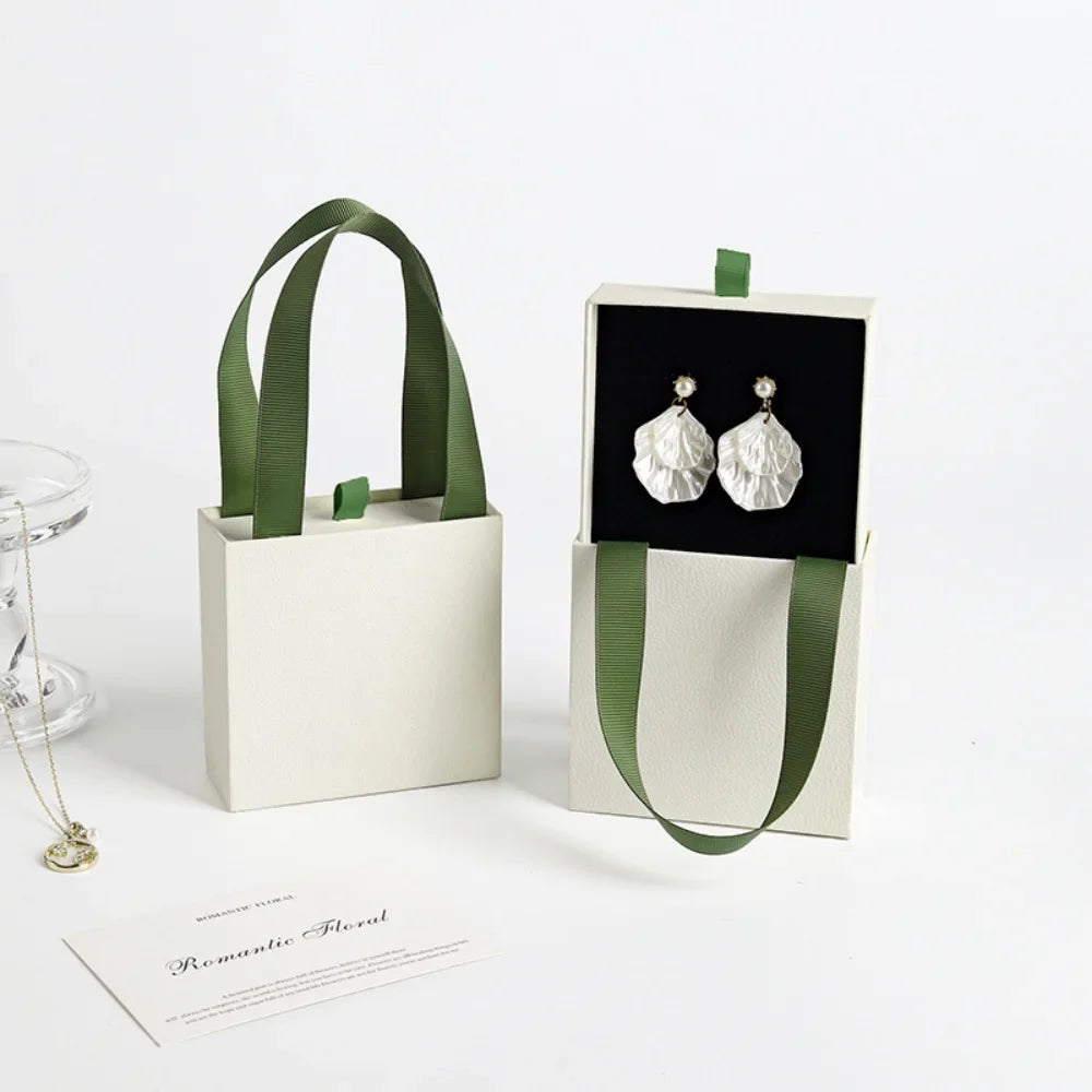 Portable Drawer Jewelry Box for Rings, Earrings & Necklaces