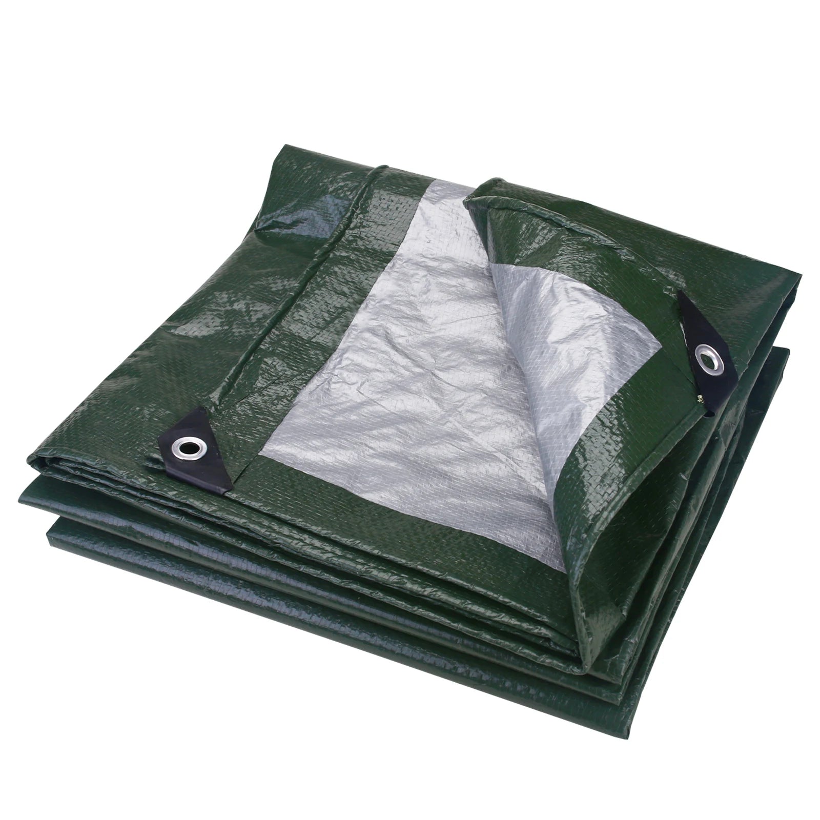 Large Waterproof Tarp Thick Tarpaulin Ideal for Canopy Tents Boats RV Pool Covers Multipurpose Protective for Indoor Outdoor Use Peaceful Pleasures Health and Wellness green 3x3M