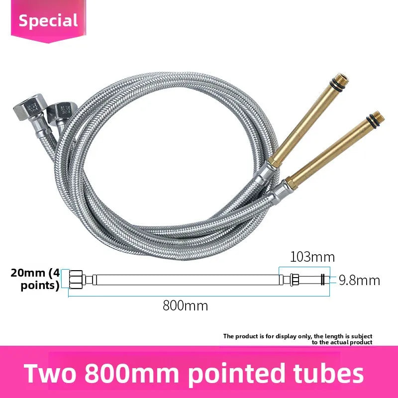 2-Pack 1/2" Stainless Steel Braided Faucet Hose | Kitchen & Bath