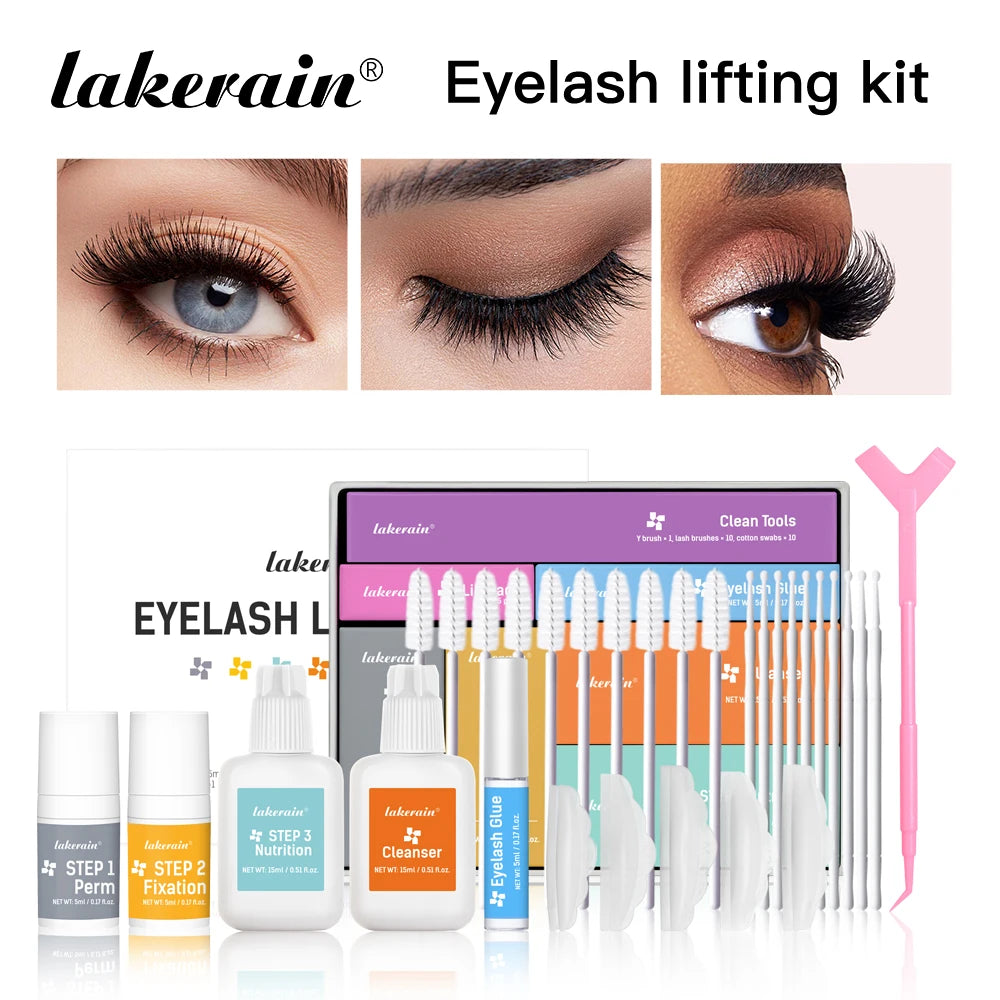 Eyelashes Lifting Kit Beauty Set Of Curly Eyelashes Eyebrow And Eyelashes Enhance Appearance Of Curly Tools Lash Perm Eye Makeup Peaceful Pleasures Health and Wellness
