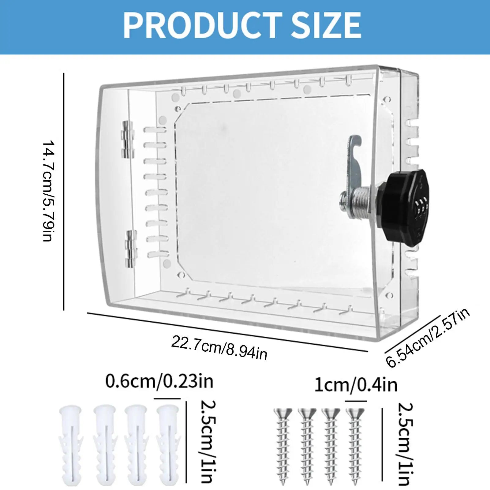Thermostat Cover With Combination Lock Clear Protector Wall Thermostat Lock Case Cover For Home Office Restaurant Hotel School Peaceful Pleasures Health and Wellness
