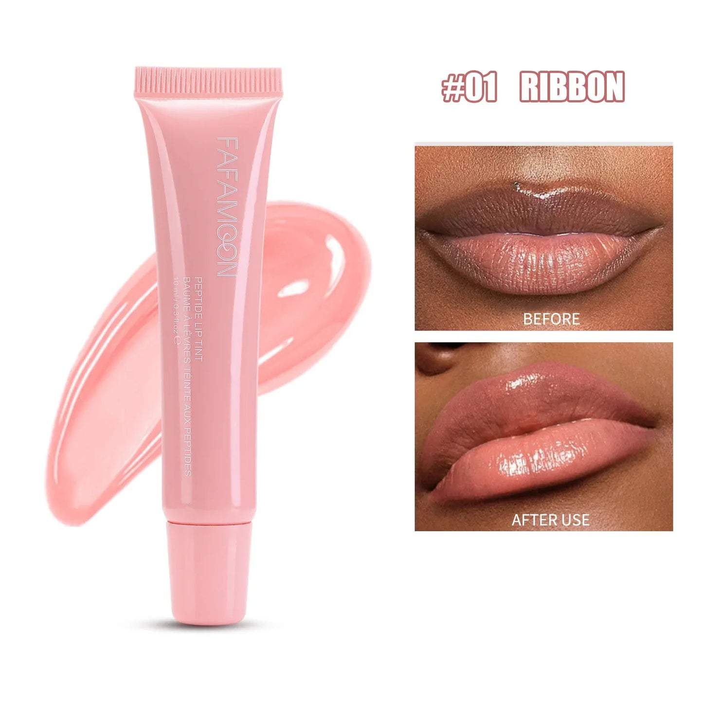 Fafamoon Mirror Lip Gloss & Lip Oil | Nude Brown Plumping Gloss