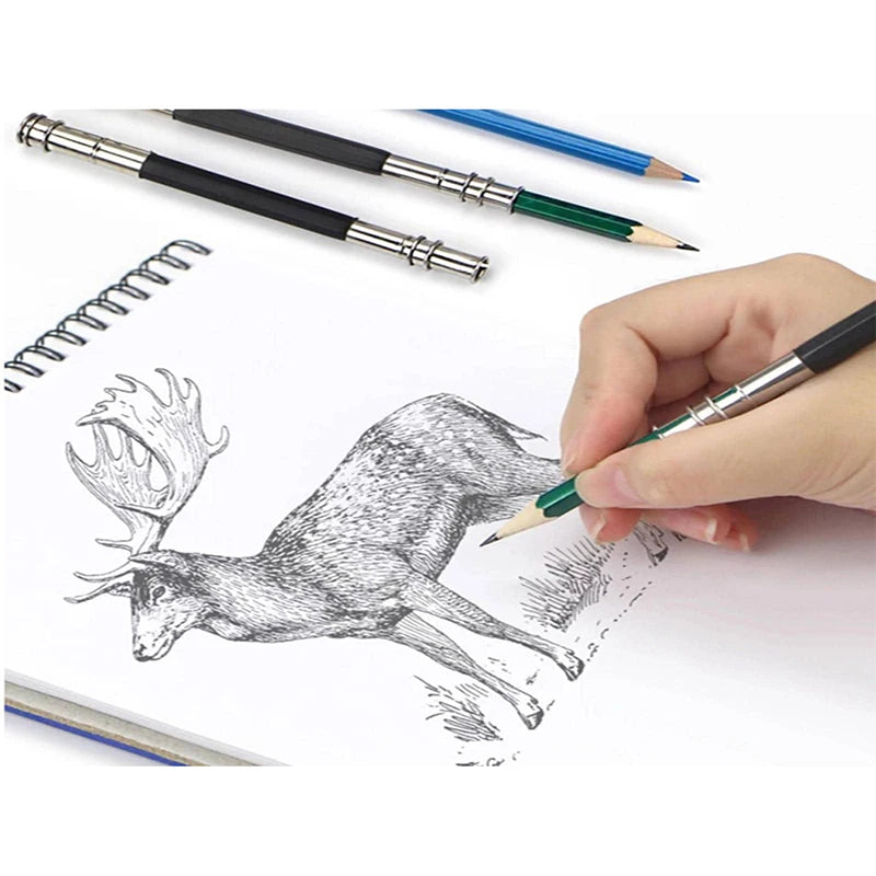Bview Art Double Head Pencil Extender Pencils Holder Lengthener