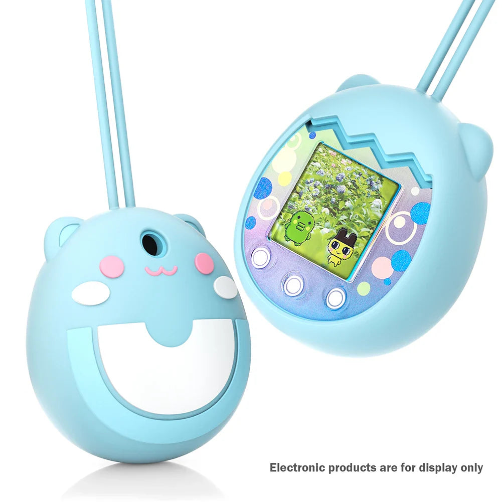 Silicone Case for Tamagotchi Pix – Cat Design & Hand Strap