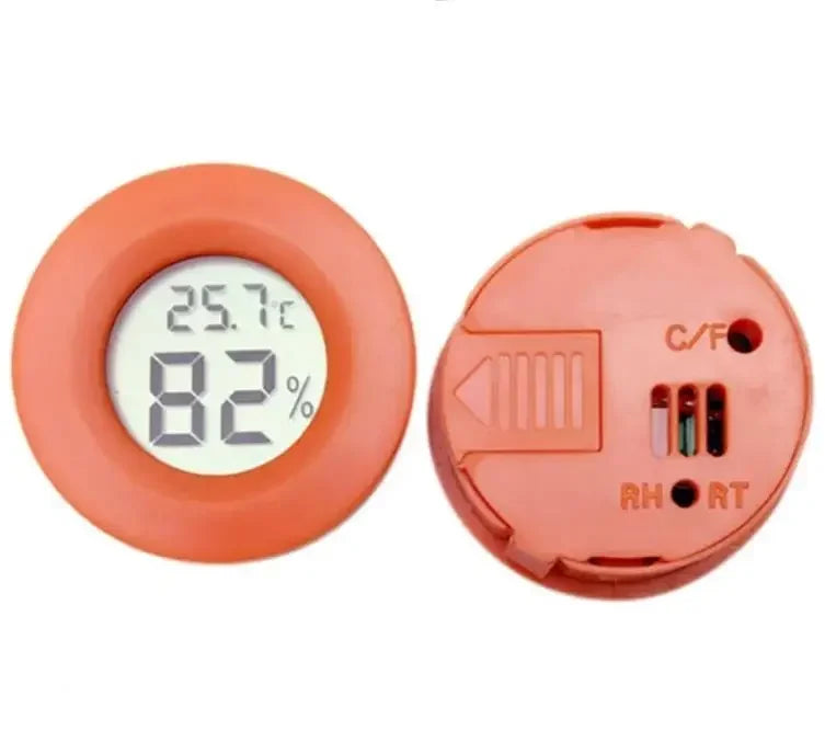 Mini Digital Thermometer Hygrometer – Round LCD Panel Mount Digital Thermometer Hygrometer Peaceful Pleasures Health and Wellness