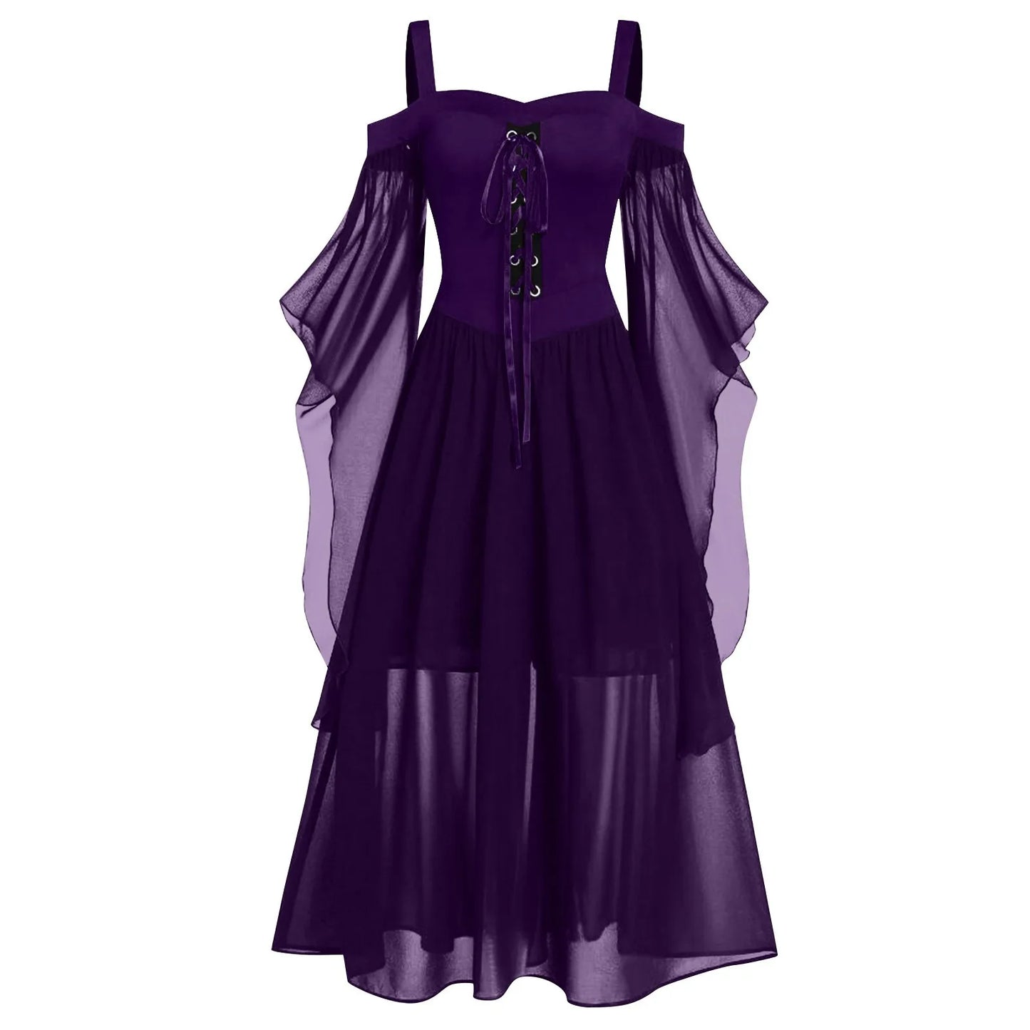 Women's Medieval Witch Gothic Dress | Plus Size Halloween Costume