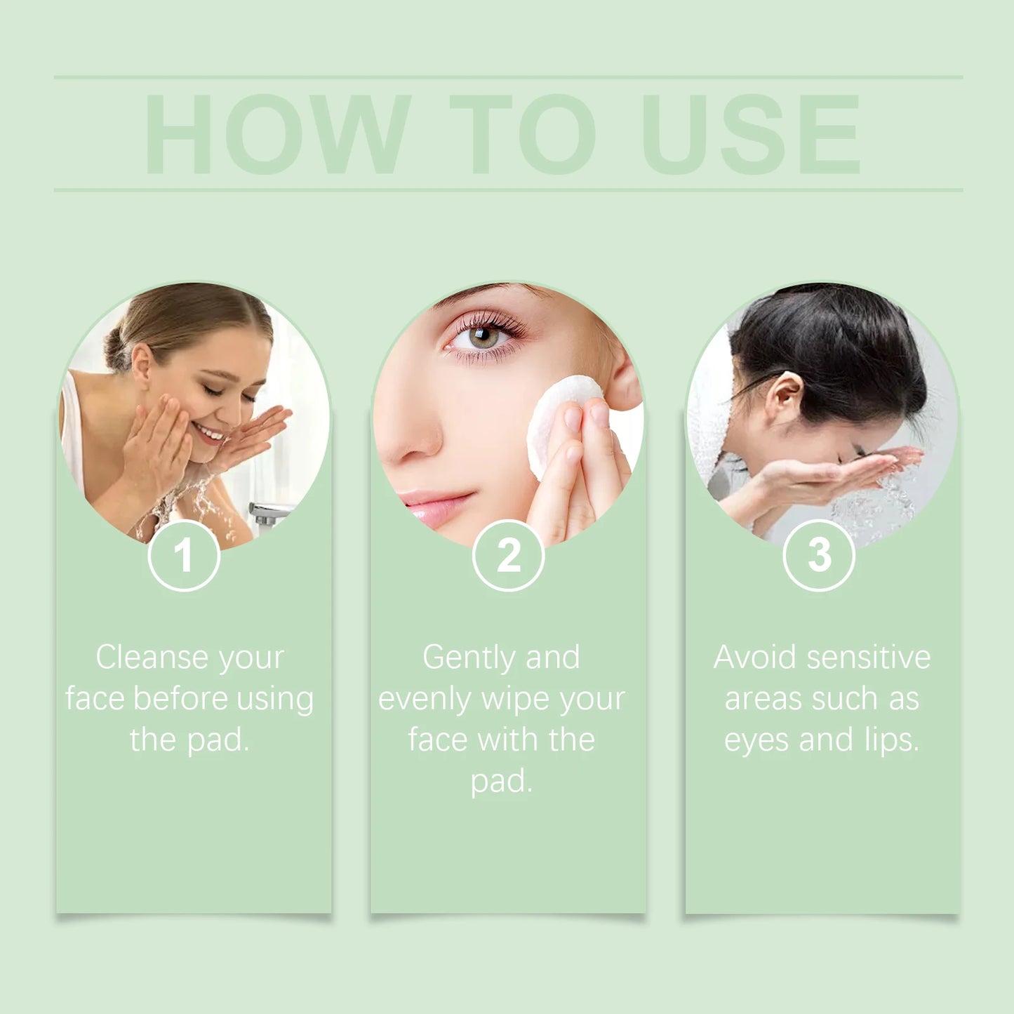 Salicylic Acid Cleaning Pads Reduce Pores Dirt Exfoliate Remove Dead Skin Gentle Oil Control Soothing Facial Care Cotton Pads Peaceful Pleasures Health and Wellness