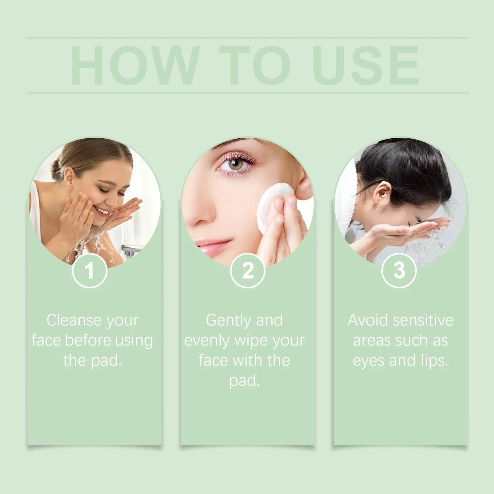 Salicylic Acid Cleaning Pads Reduce Pores Dirt Exfoliate Remove Dead Skin Gentle Oil Control Soothing Facial Care Cotton Pads Peaceful Pleasures Health and Wellness
