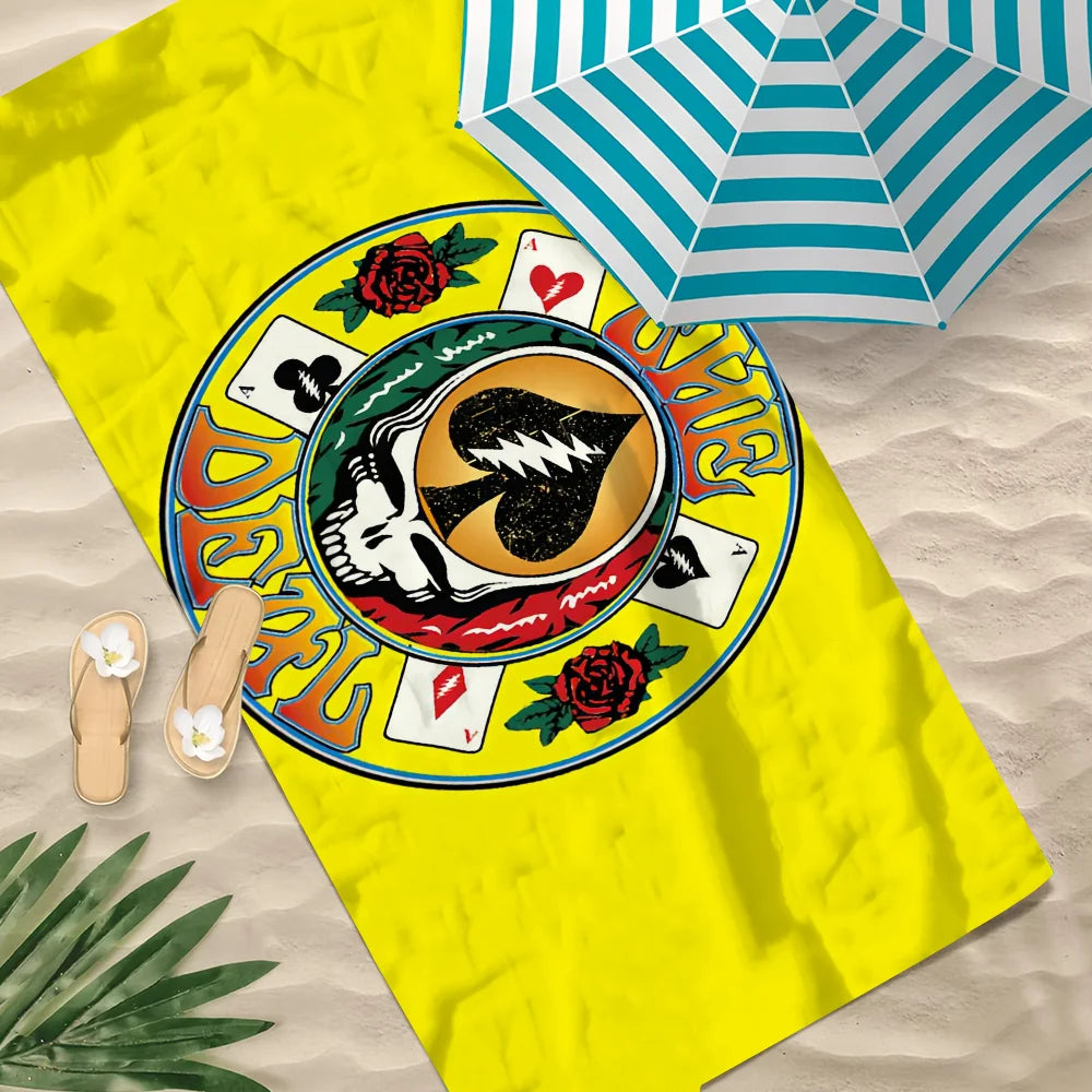 Grateful Dead Beach Towel | Quick-Dry Sports & Travel Quick-Dry Beach Towel Peaceful Pleasures Health and Wellness