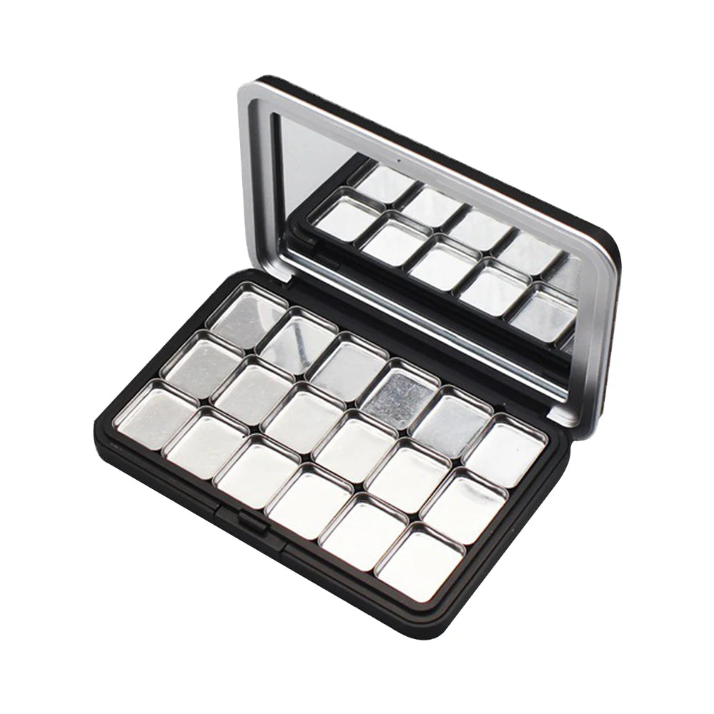 18 Grid Watercolor Pigment Packaging Mini Handmade Moisturizing Storage Box Magnetic Empty Watercolor Palette Nail Art Supplies Peaceful Pleasures Health and Wellness 1 box