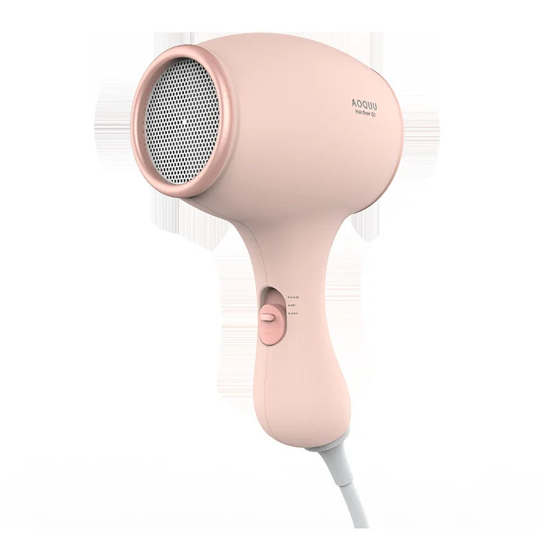2025 New Upgrade Q2 Children's Hair Dryer Silent Constant Temperature Negative Ion 0 Radiation with Safety Lock Hair Dryer Peaceful Pleasures Health and Wellness Pink