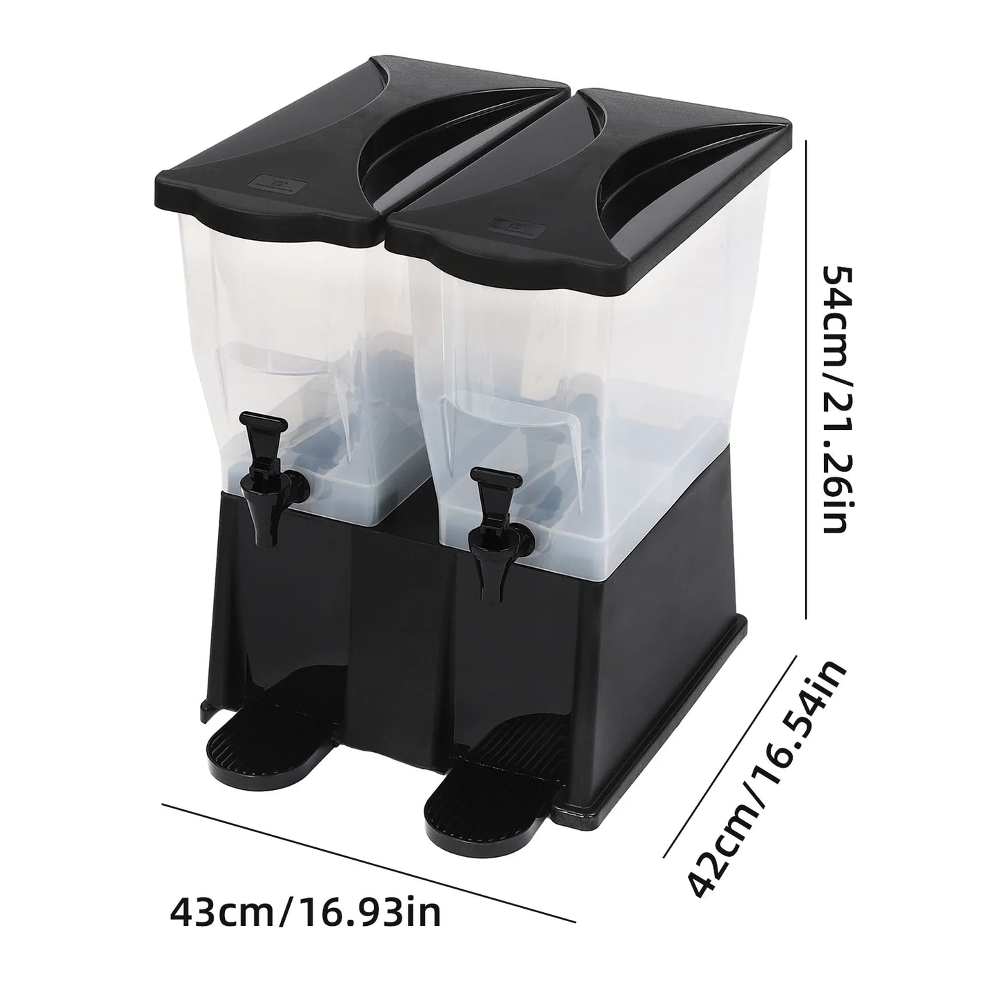 Food Grade 22L Juice Dispenser With Lids Bar Cafe Restaurant Use Large Capacity Plastic Drink Dispenser Coffee & juice Container Peaceful Pleasures Health and Wellness black