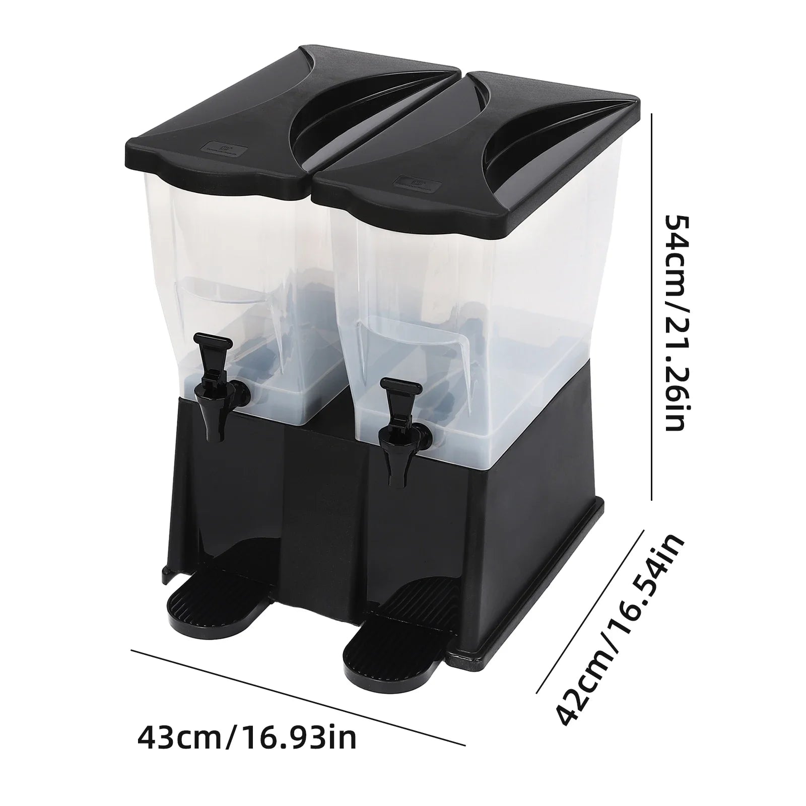 Food Grade 22L Juice Dispenser With Lids Bar Cafe Restaurant Use Large Capacity Plastic Drink Dispenser Coffee & juice Container Peaceful Pleasures Health and Wellness black
