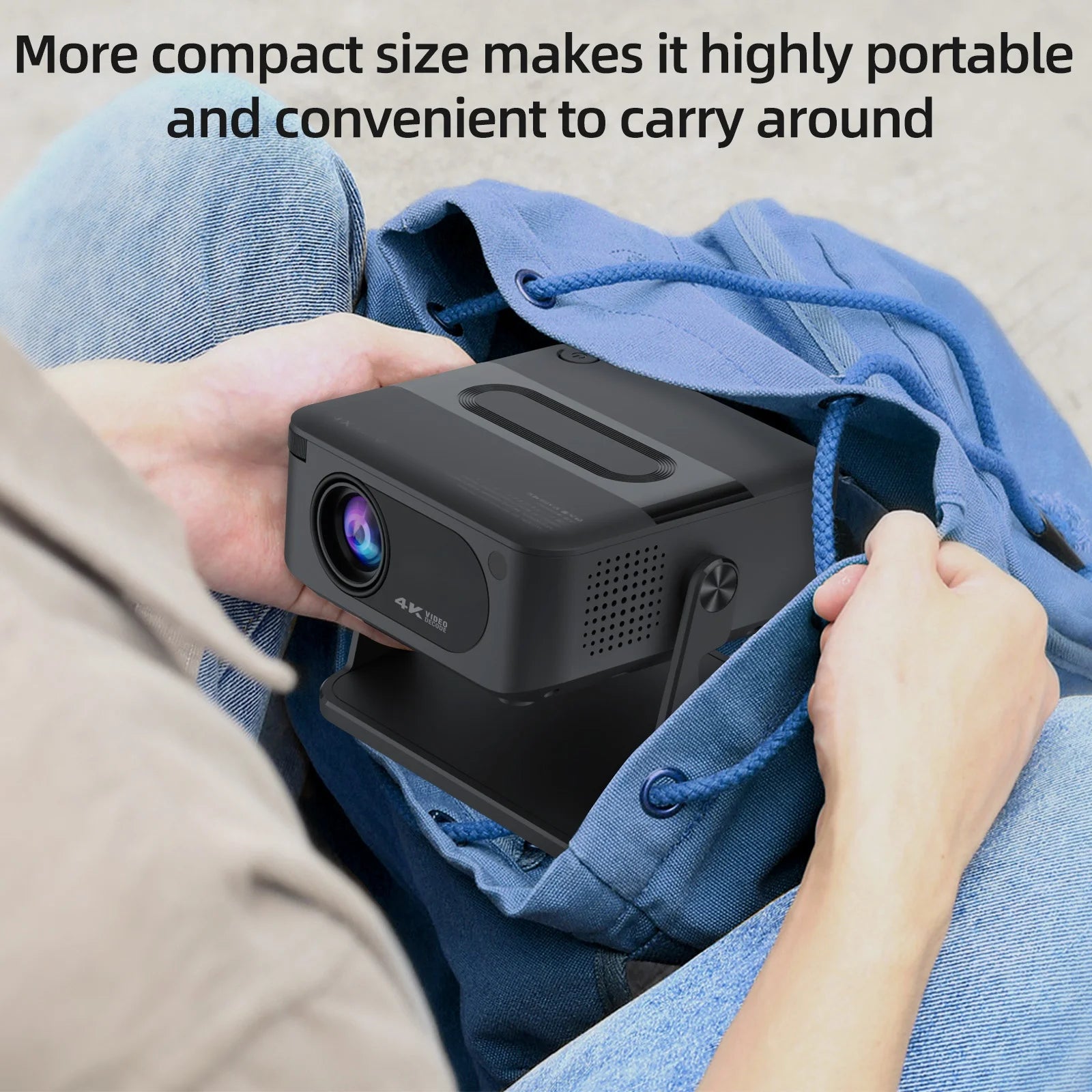 HA109 Projector 4K Android 11 720P Projectors Wifi5 200" Portable Projector Bt5.4 1280*720P Home Cinema Outdoor Projetor Peaceful Pleasures Health and Wellness