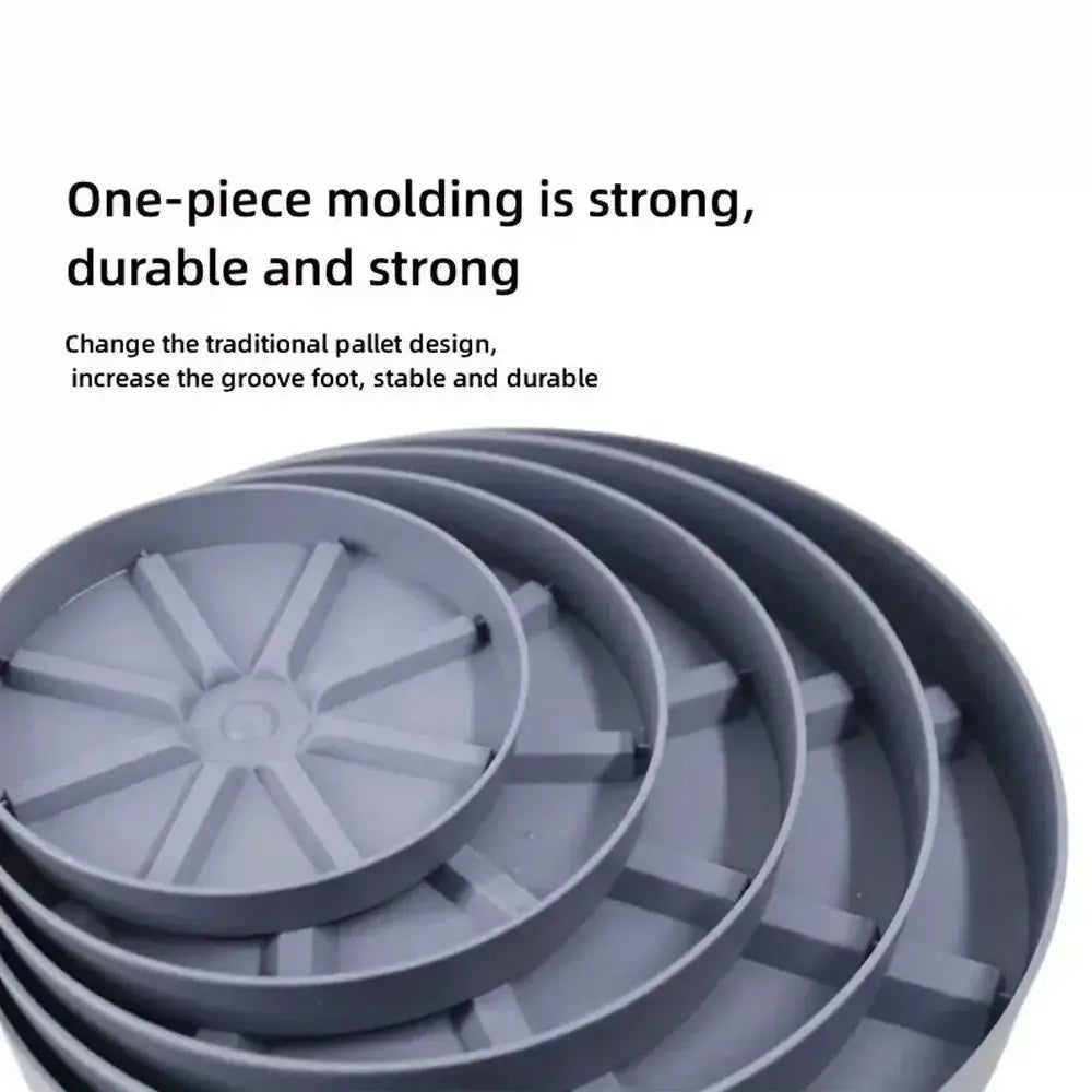 Breathable Plastic Flower Pot Tray | Anti-Rot Plant Saucer
