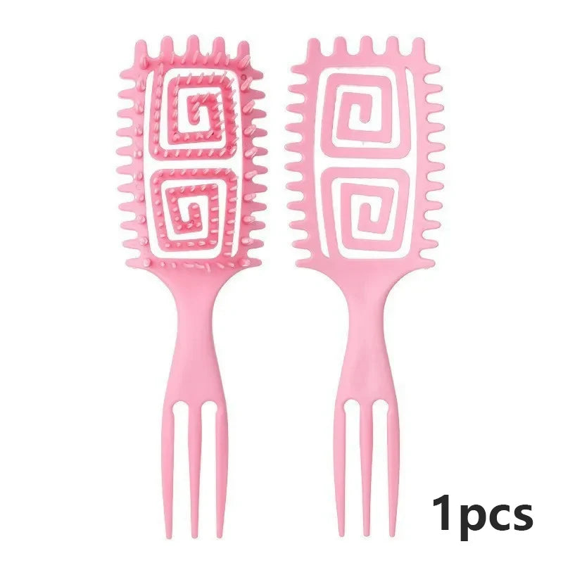 3-in-1 Curling Comb – Styling, Curling & Massage Tool
