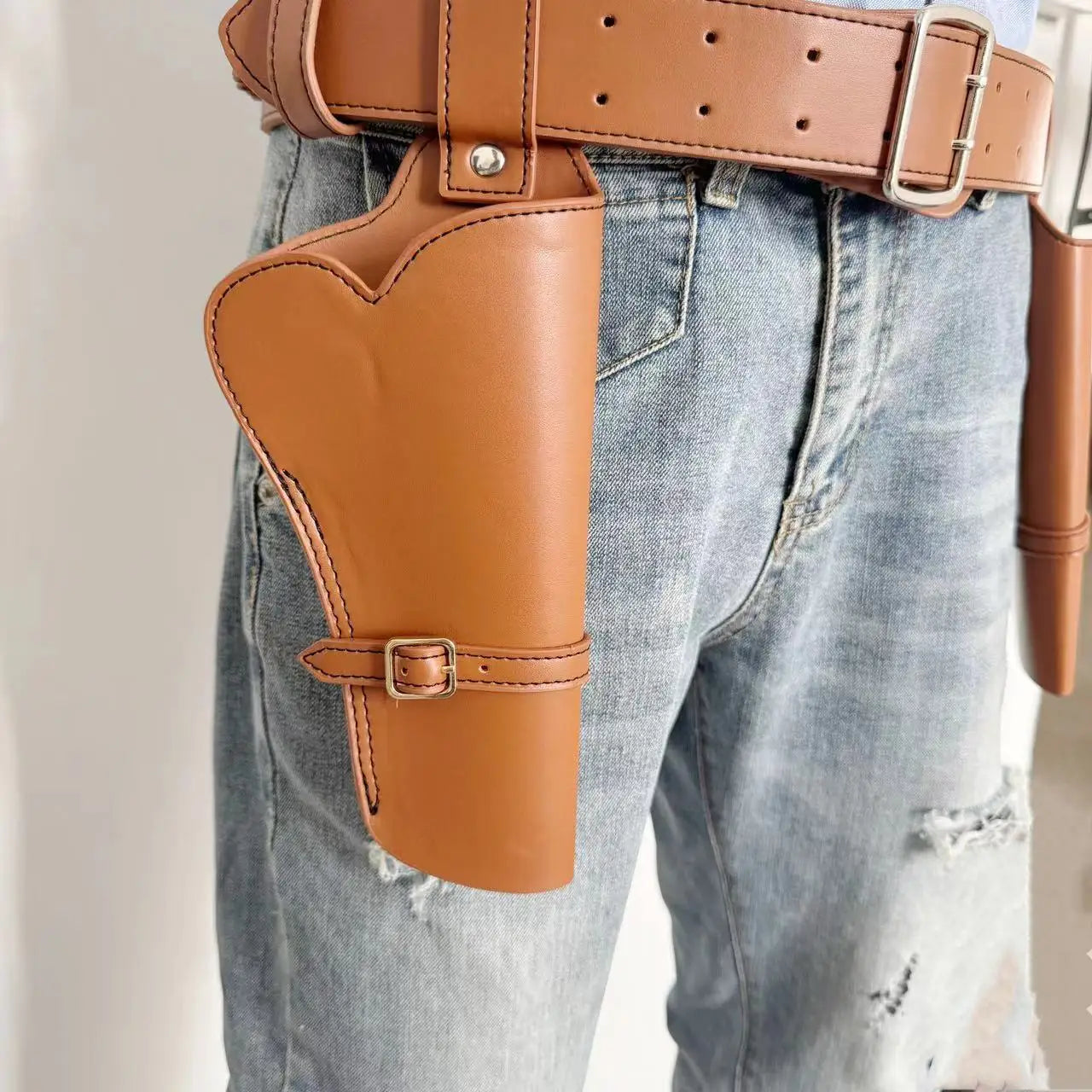 Tactical holster waist bag Composite cowhide waist belt kit dual guns Shell Ammo Holder Bag Carrier Pouch Gun Holsters Peaceful Pleasures Health and Wellness