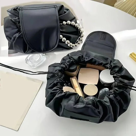 Drawstring Makeup Bag – Portable Travel Cosmetic Storage Pouch Travel Cosmetic Bag Peaceful Pleasures Health and Wellness