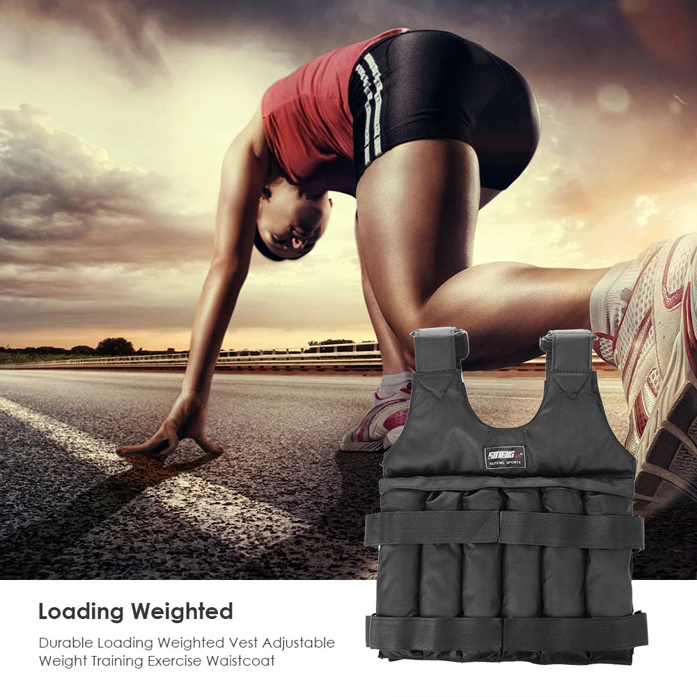 Adjustable Weighted Vest – Fitness Training Jacket Peaceful Pleasures Health and Wellness