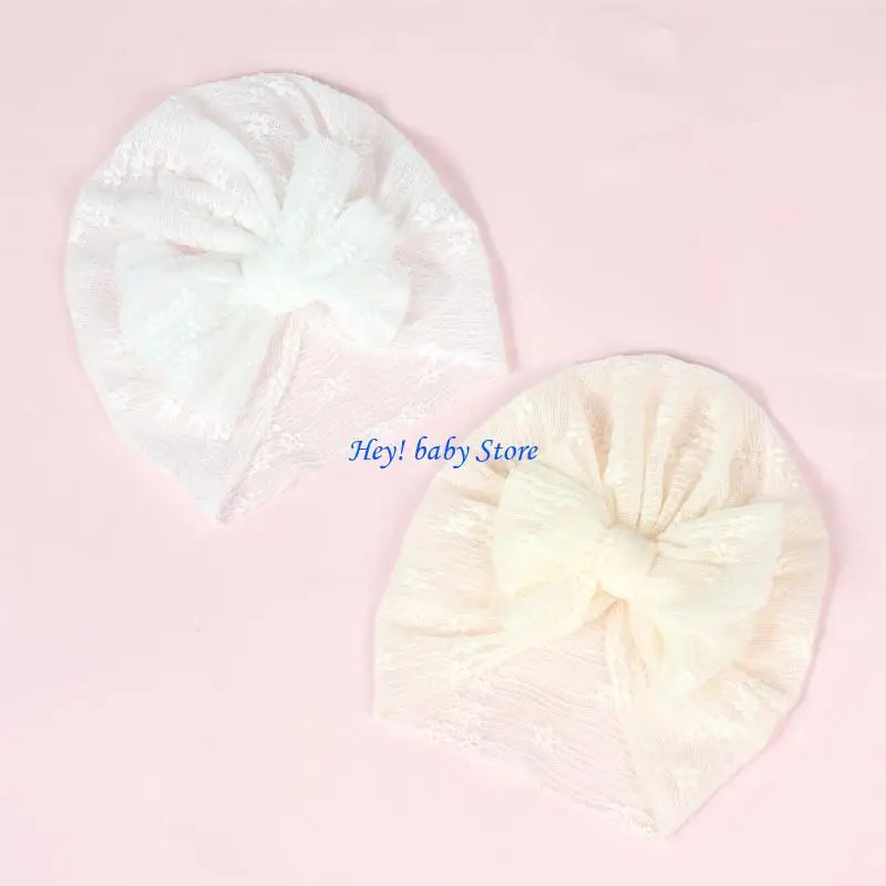 Newborn Baby Girl Turban Hat | Knit Beanie Headwrap Hospital Cap