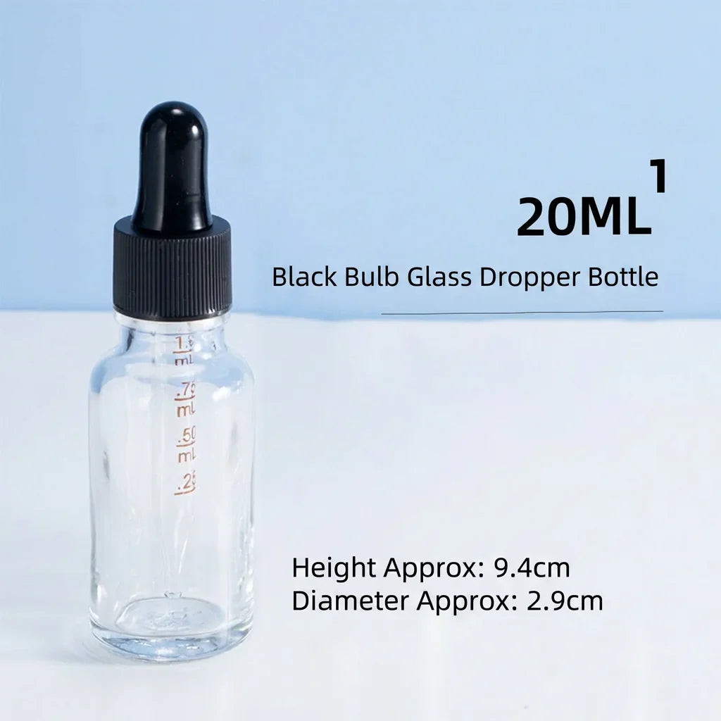 Glass Dropper Bottles – Refillable Serum & Essential Oil Vials