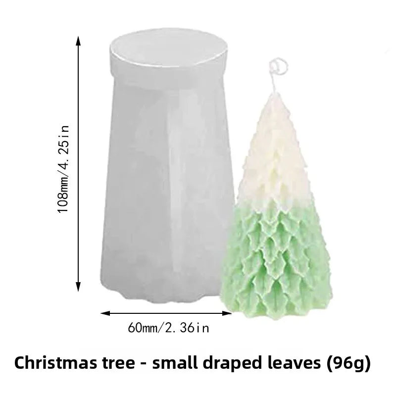 3D Christmas Tree Silicone Mold – Resin, Candle & Soap