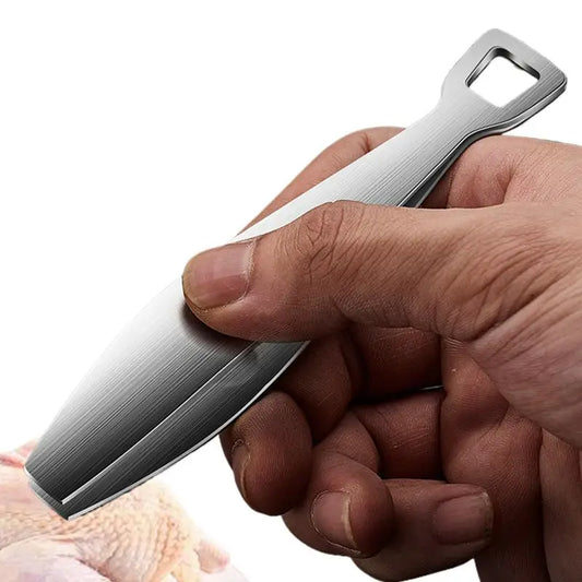 Fish Bone Tweezers Food Tweezer Fish Bone Removal Clamp Stainless Steel Fish Bone Tweezers Seafood Removal Tools Kitchen Gadget Peaceful Pleasures Health and Wellness Default Title