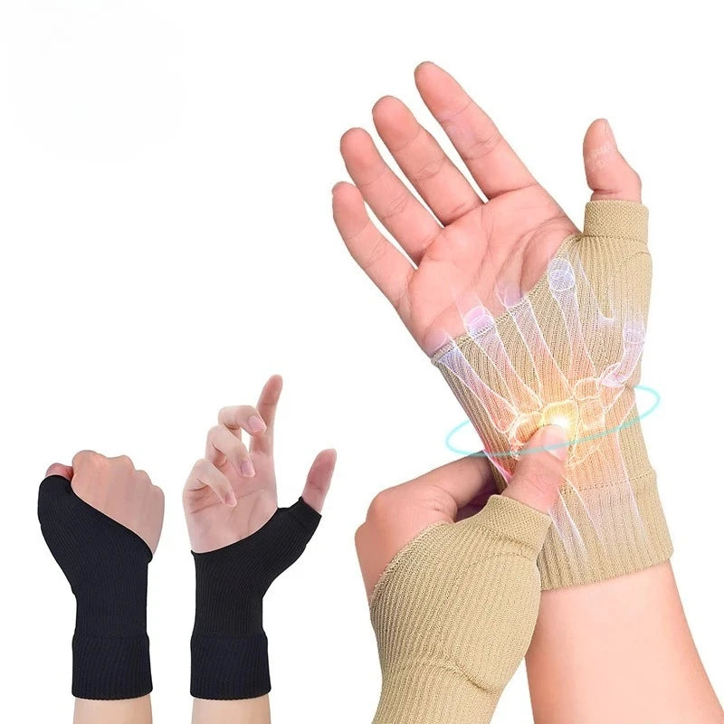 1[air Wrist Thumb Compression Arthritis Gloves, Breathable Wrist Support Wrist Brace Sleeve With Gel Thumb Injury Pads Peaceful Pleasures Health and Wellness