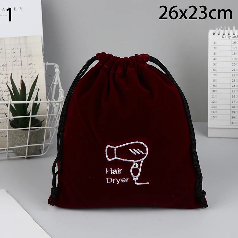 Hair Dryer Drawstring Storage Bag – Dust Cover & Travel Pouch